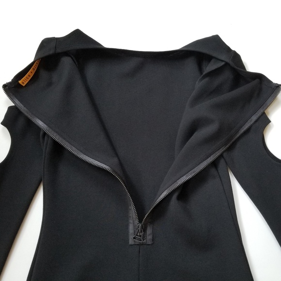 Alice + Olivia Black Cutout Sleeve Dress - Picture 4 of 8